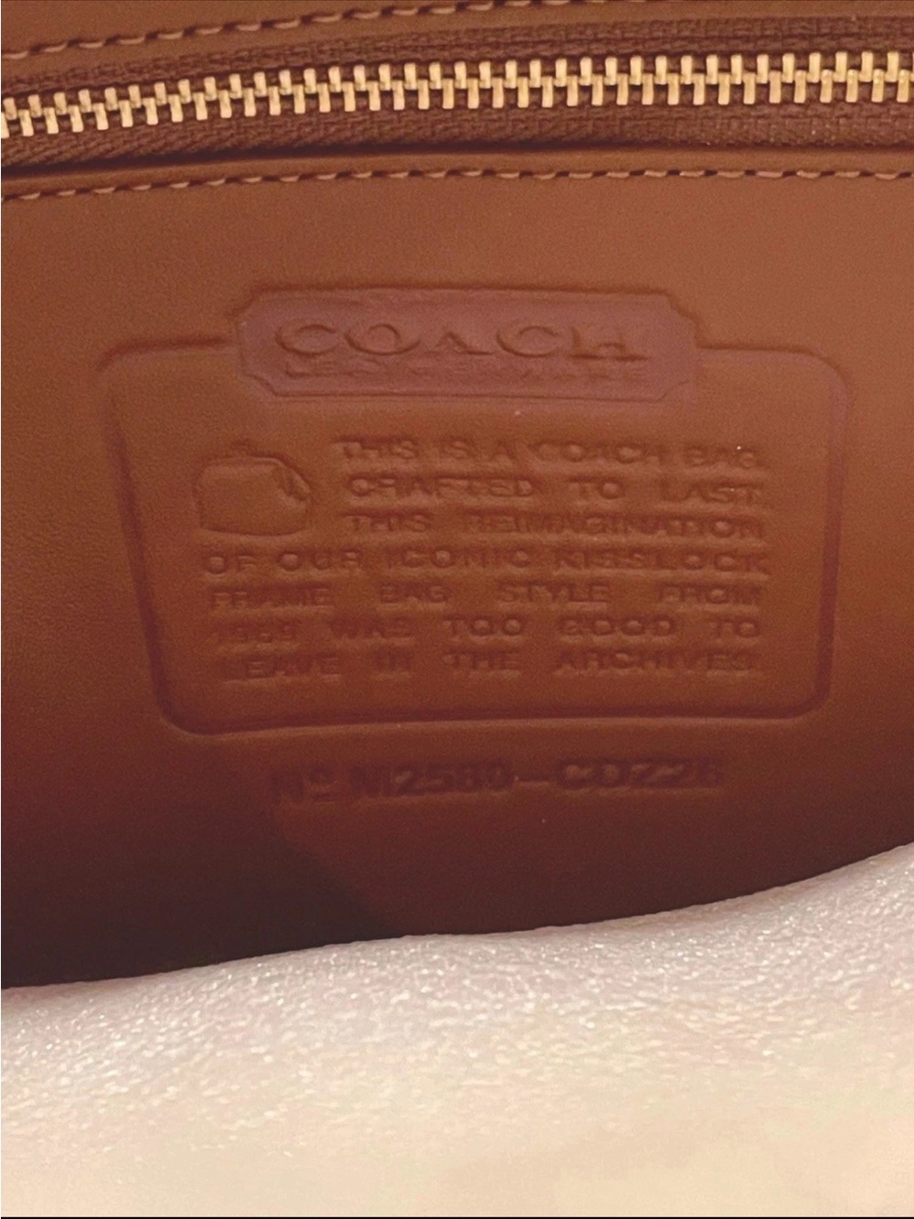 Coach Suede Kisslock Frame 27 Bag NWT Medium Sz lovely color Warm Brown gift box - Picture 12 of 16